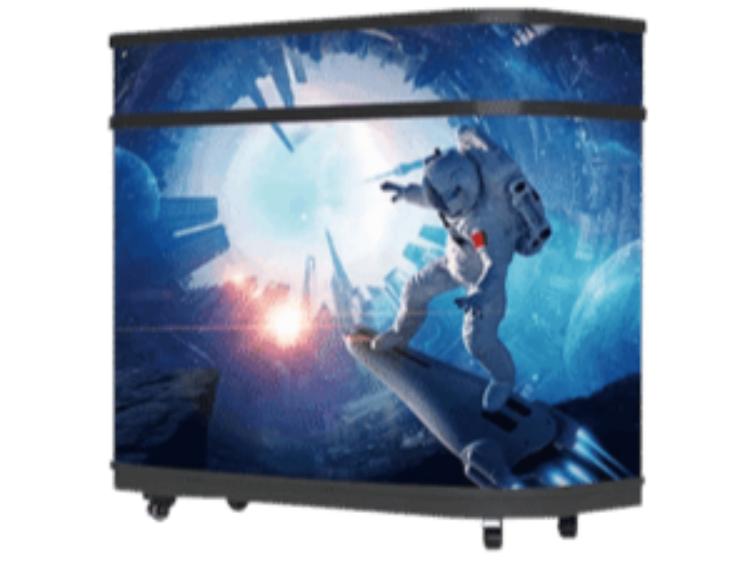 vibrant indoor full-color GOB mobile DJ booth