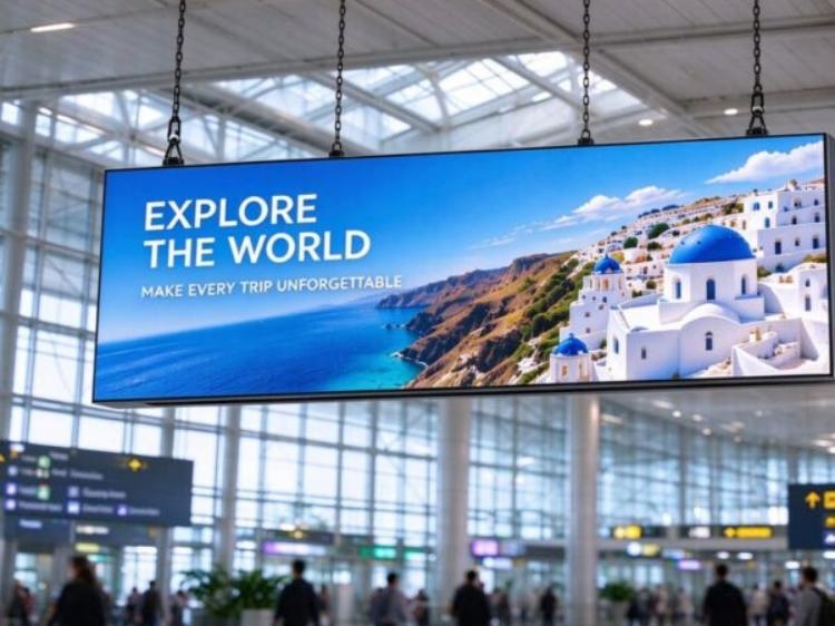 LED display panel for advertising cover image